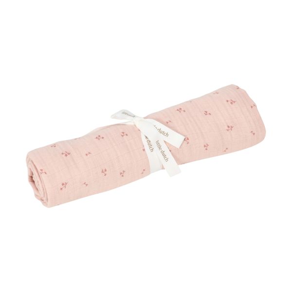 Little Dutch Pure Swaddle Doek - 120 x 120 cm - Hydrofiel - Blossom