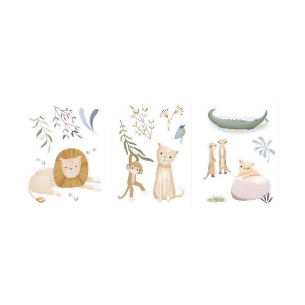 Little Dutch Muursticker Set - Safari Leo - A3
