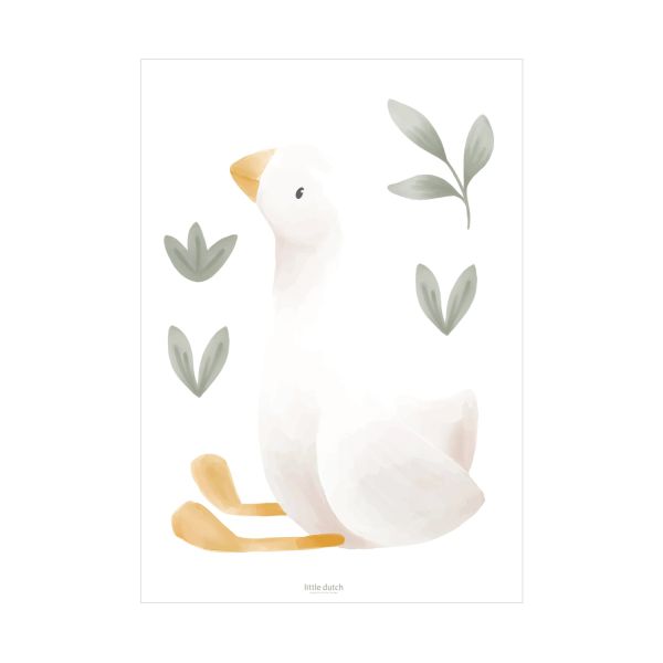 Little Dutch Muurstickers - Little Goose - 3 vellen Little Dutch Muurstickers - Little Goose - 3 vellen