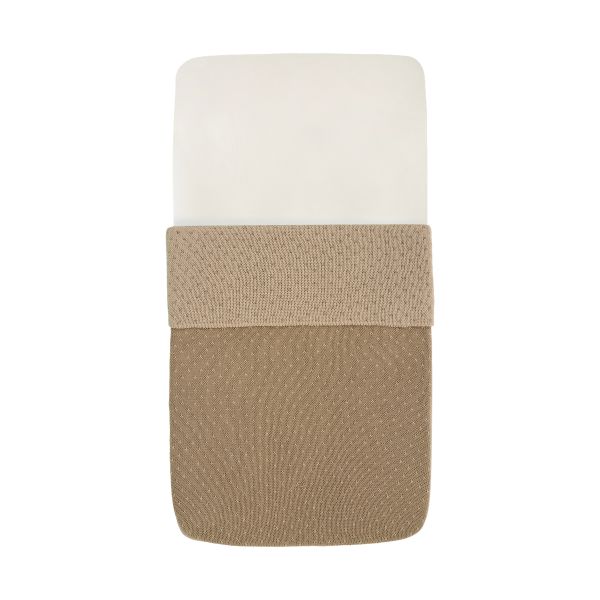 Witlof For Kids Gebreide Deken - 60 x 120 cm - Soft Sand / Urban Taupe