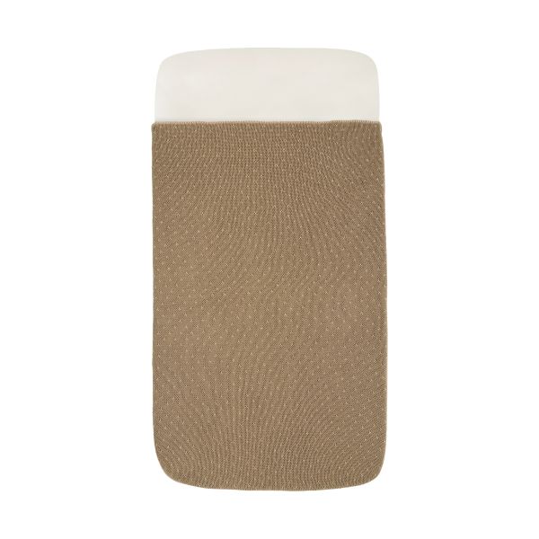 Witlof For Kids Gebreide Deken - 60 x 120 cm - Soft Sand / Urban Taupe