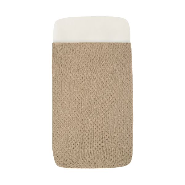 Witlof For Kids Gebreide Deken - 60 x 120 cm - Soft Sand / Urban Taupe