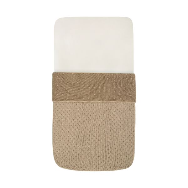 Witlof For Kids Gebreide Deken - 60 x 120 cm - Soft Sand / Urban Taupe