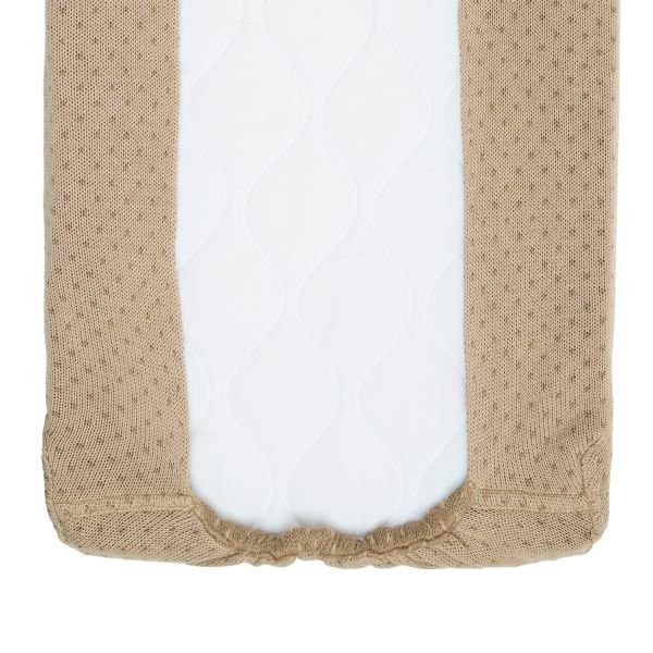 Witlof For Kids Gebreide Deken - 60 x 120 cm - Soft Sand / Urban Taupe