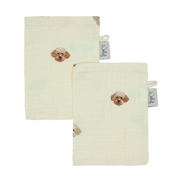 Witlof For Kids Little Doodle Hydrofiele Washand - 2 Stuks