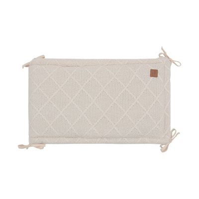 Jollein Check Knit Boxbumper - 180 x 30 cm - Oatmeal Jollein Check Knit Boxbumper - 180 x 30 cm - Oatmeal