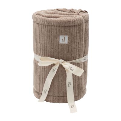 Jollein Boxbumper - Cloudy Rib - 180x30 cm - Milky Coffee