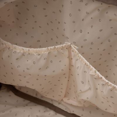 Jollein Lily Embossed Luiertas - Milky Coffee Jollein Lily Embossed Luiertas - Milky Coffee