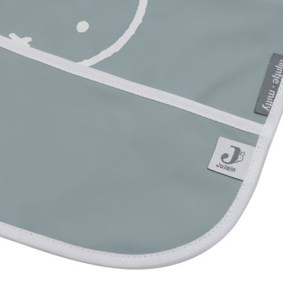 Jollein Miffy Peekaboo Slab Waterproof Met Mouw - Sea Green Jollein Miffy Peekaboo Slab Waterproof Met Mouw - Sea Green