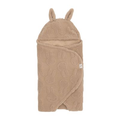 Jollein Wikkeldeken - Biscuit - Miffy Jacquard Teddy Jollein Wikkeldeken - Biscuit - Miffy Jacquard Teddy