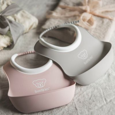 Baby Björn® Slab Baby - Duopack - Grijs/Pastelroze Baby Björn® Slab Baby - Duopack - Grijs/Pastelroze