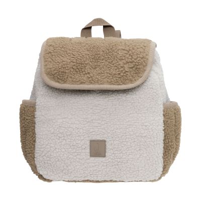 Jollein Colourblock Teddy Kinderrugzak - Naturel