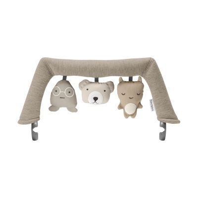 BabyBjörn Speelboog voor Wipstoeltje - Knuffelvriendjes - Neutrale Kleuren