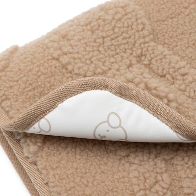 Jollein Verschoningsmat - Met Opbergvak - Miffy Jacquard Teddy - Biscuit 