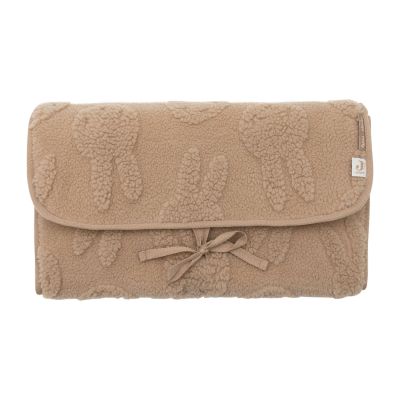 Jollein Verschoningsmat - Met Opbergvak - Miffy Jacquard Teddy - Biscuit 