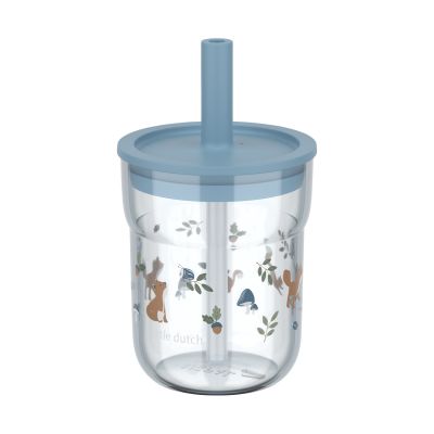 Mepal X Little Dutch Kinderglas Met Rietje Mio - 250 ml 