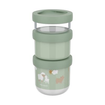 Mepal X Little Dutch Snackbox Stack Mio - 3-Delig