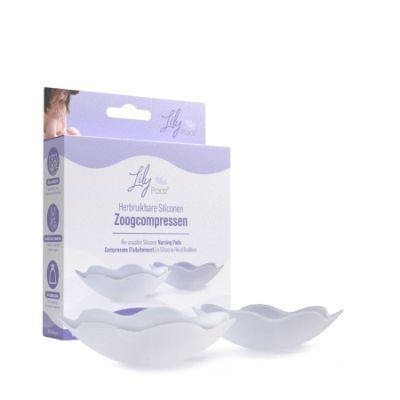 LilyPadz Herbruikbare Siliconen Zoogcompressen 2-Pack