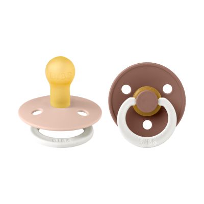 BiBs Colour Fopspeen - Rond - 00-6 Mnd - Blush Glow/Woodchuck Glow