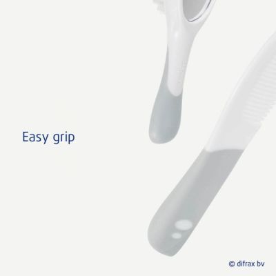 Difrax Borstel En Kam Set Zilver Difrax Borstel En Kam Set Zilver