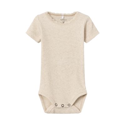 Name It Romper Kab Lace Korte Mouw Peyote Melange maat 74
