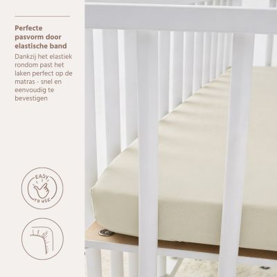 Meyco Hoeslaken Jersey Soft Sand 75x95 cm Meyco Hoeslaken Jersey Soft Sand 75x95 cm
