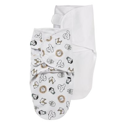 SwaddleMeyco 2-Pack Animal/Uni Wit0-3 Maanden SwaddleMeyco 2-Pack Animal/Uni Wit0-3 Maanden