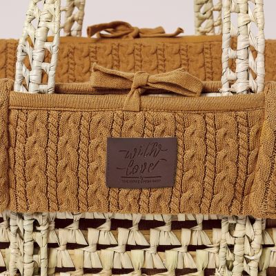 The Little Green Sheep Natural Knitted Moses Honey The Little Green Sheep Natural Knitted Moses Honey