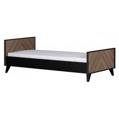 Interbaby Bed 90 x 200 - Bureau - Nachtkastje - Hanglegkast 3 Deuren/2 Laden Lancaster