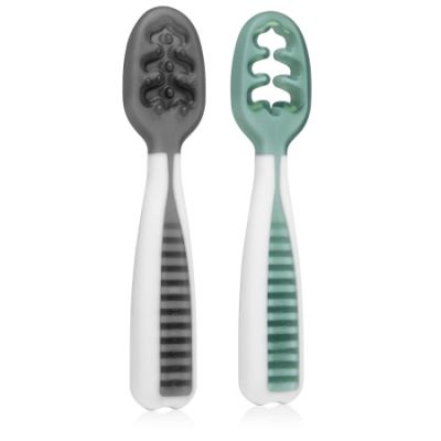 NumNum Pre-Spoons Storm Grey + Glacier Green NumNum Pre-Spoons Storm Grey + Glacier Green