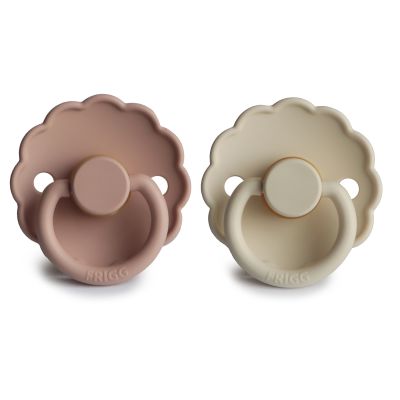 Frigg Fopspeen Daisy Blush/Cream T2 6-18mnd (2 stuks) Frigg Fopspeen Daisy Blush/Cream T2 6-18mnd (2 stuks)