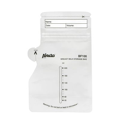 Alecto Moedermelk Bewaarzakjes - BF100 - 220 ml - 100 stuks