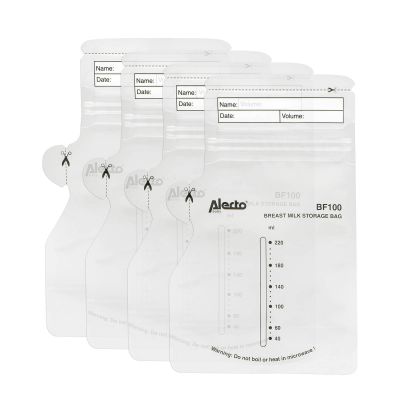 Alecto Moedermelk Bewaarzakjes - BF100 - 220 ml - 100 stuks Alecto Moedermelk Bewaarzakjes - BF100 - 220 ml - 100 stuks