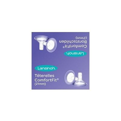 Lansinoh Borstschilden Comfort Fit 21mm 2st. Lansinoh Borstschilden Comfort Fit 21mm 2st.