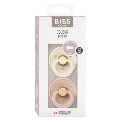 BiBs Fopspeen - Rond - 2 Stuks - 6-18 Mnd - Ivory/Blush BiBs Fopspeen - Rond - 2 Stuks - 6-18 Mnd - Ivory/Blush