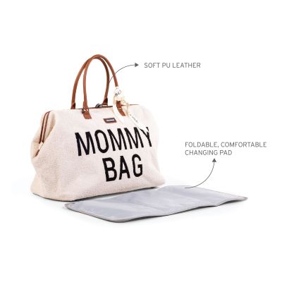 Childhome Mommy Bag Groot Teddy Offwhite Childhome Mommy Bag Groot Teddy Offwhite