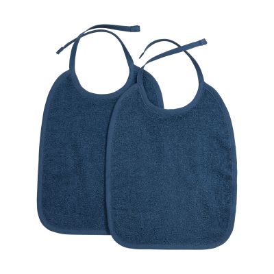Meyco Slab met Striksluiting Badstof - Indigo - 2-Pack Meyco Slab met Striksluiting Badstof - Indigo - 2-Pack