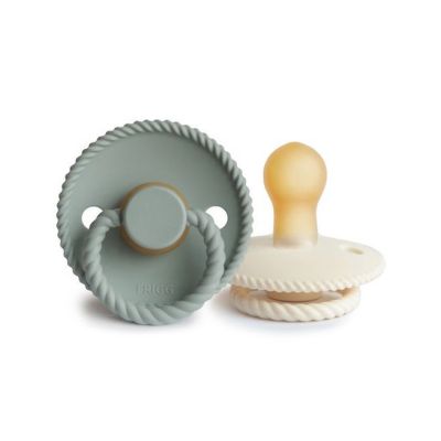 Frigg Fopspeen Rope Cream/Sage T2 6-18mnd (2 stuks)