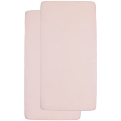 Meyco Ledikanthoeslaken Jersey Soft Pink 60x120cm 2-Pack Meyco Ledikanthoeslaken Jersey Soft Pink 60x120cm 2-Pack