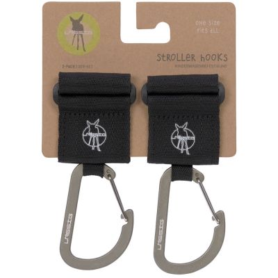 Lässig Stroller Hooks Met Karabijnhaak Black 2-Pack Lässig Stroller Hooks Met Karabijnhaak Black 2-Pack