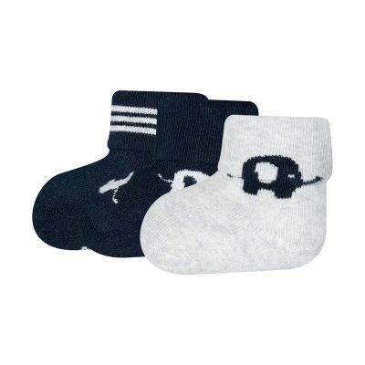 Ewers Babysokjes 3-Pack - GOTS Elephant - Navy/Grey