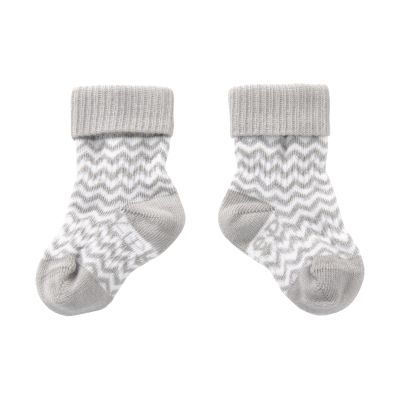 KipKep Blijf-Sokjes - 6-12 Mnd - 2-Pack - Silver Grey KipKep Blijf-Sokjes - 6-12 Mnd - 2-Pack - Silver Grey