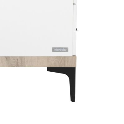 Interbaby Commode 3 Laden Strips Wit Interbaby Commode 3 Laden Strips Wit