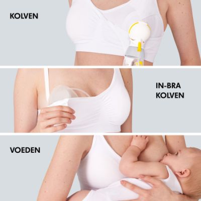 Medela 3-in-1 Borstvoedings- En Kolfbeha Wit M Medela 3-in-1 Borstvoedings- En Kolfbeha Wit M