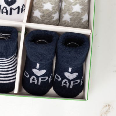 BD Collection Sokjes 4-Pack Multi Navy BD Collection Sokjes 4-Pack Multi Navy