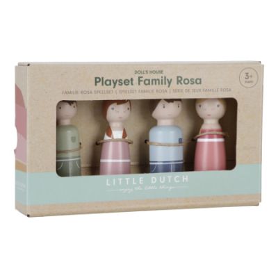 Little Dutch Aanvulset Poppenhuis - Familie Rosa FSC Little Dutch Aanvulset Poppenhuis - Familie Rosa FSC