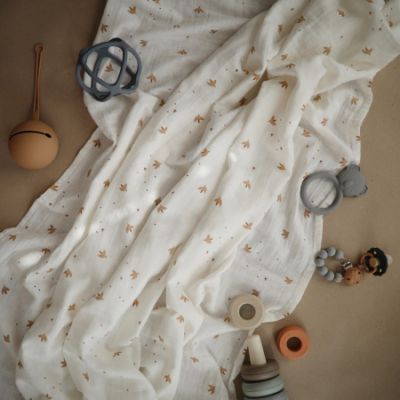 Mushie Swaddle Sparrow 120 x 120 cm Mushie Swaddle Sparrow 120 x 120 cm