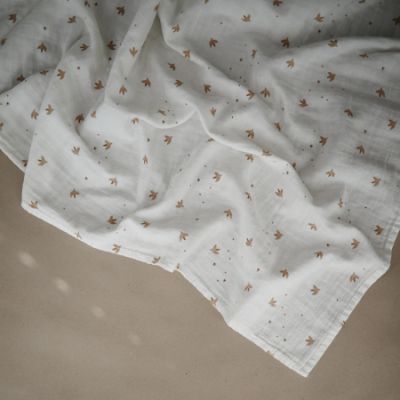 Mushie Swaddle Sparrow 120 x 120 cm Mushie Swaddle Sparrow 120 x 120 cm