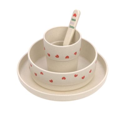 Lässig Happy Rascals Heart Eetset - Lavender Lässig Happy Rascals Heart Eetset - Lavender