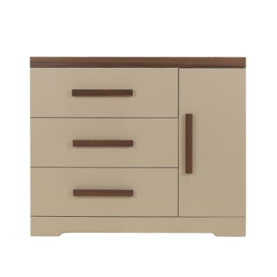 Interbaby Commode 3 Laden / 1 Deur Pebble